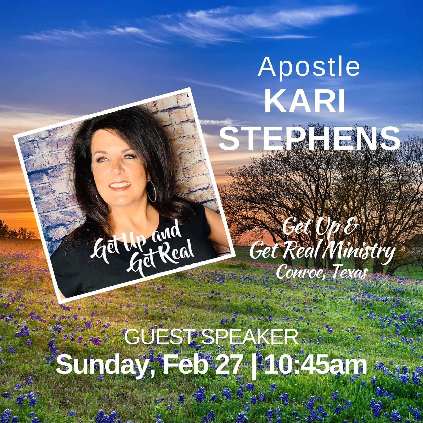 SPECIAL GUEST SPEAKER APOSTLE KARI STEPHENS