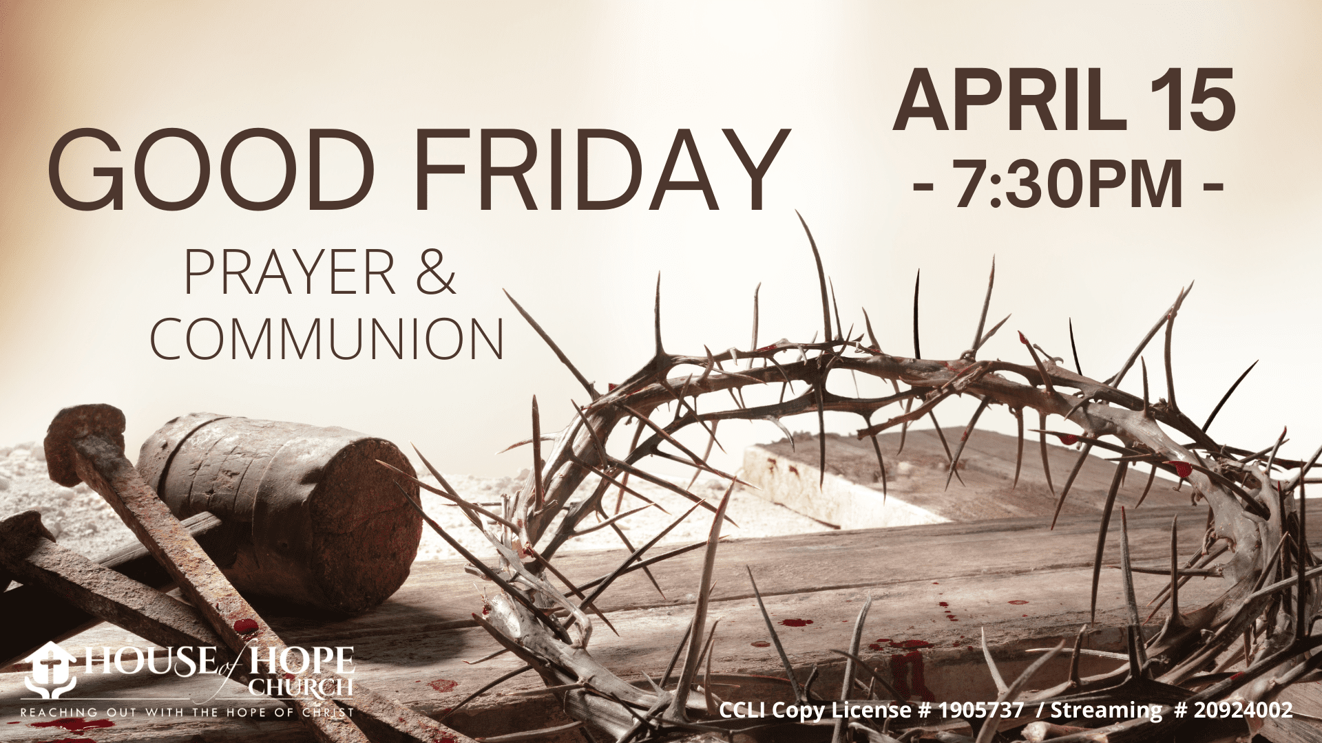 GOOD FRIDAY SERVICE