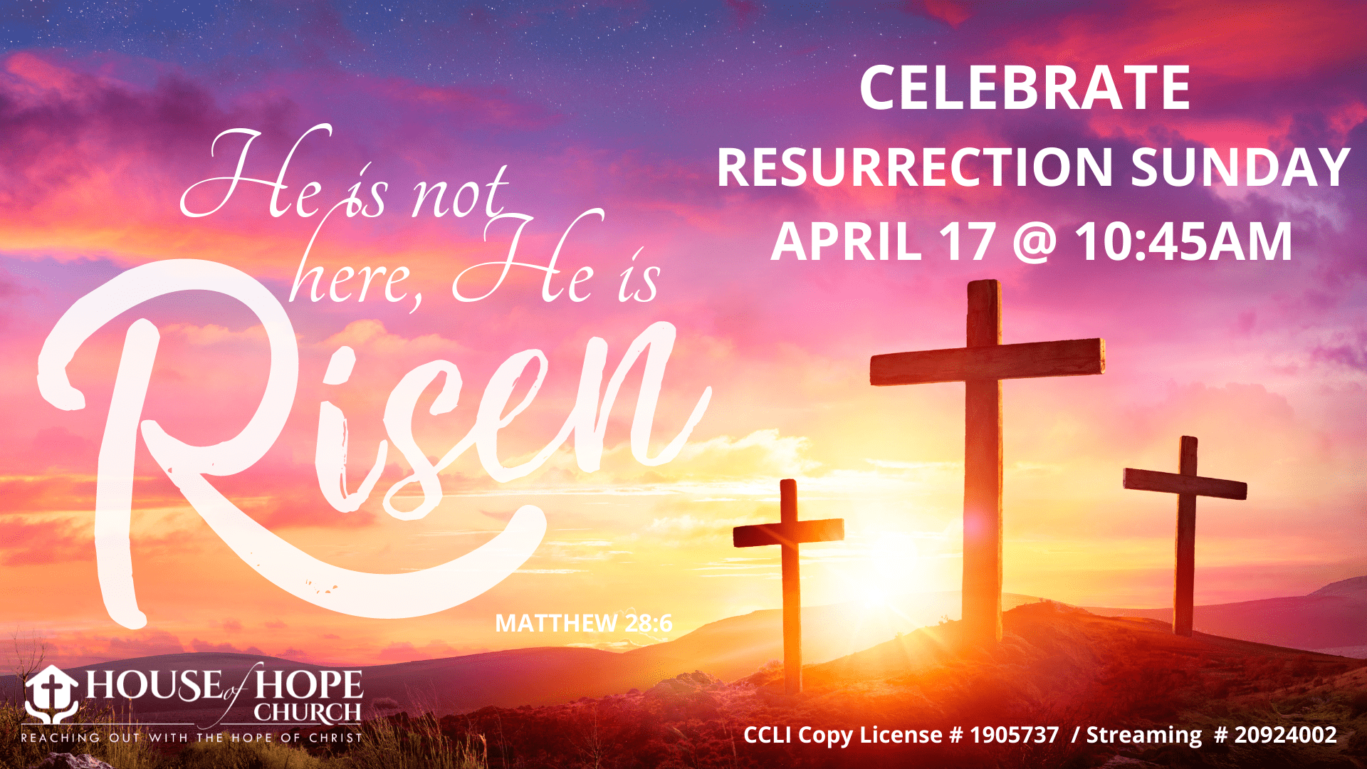 RESURRECTION SUNDAY SERVICE